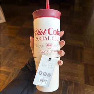 Diet Coke Owala Social Club White and Red Tumbler